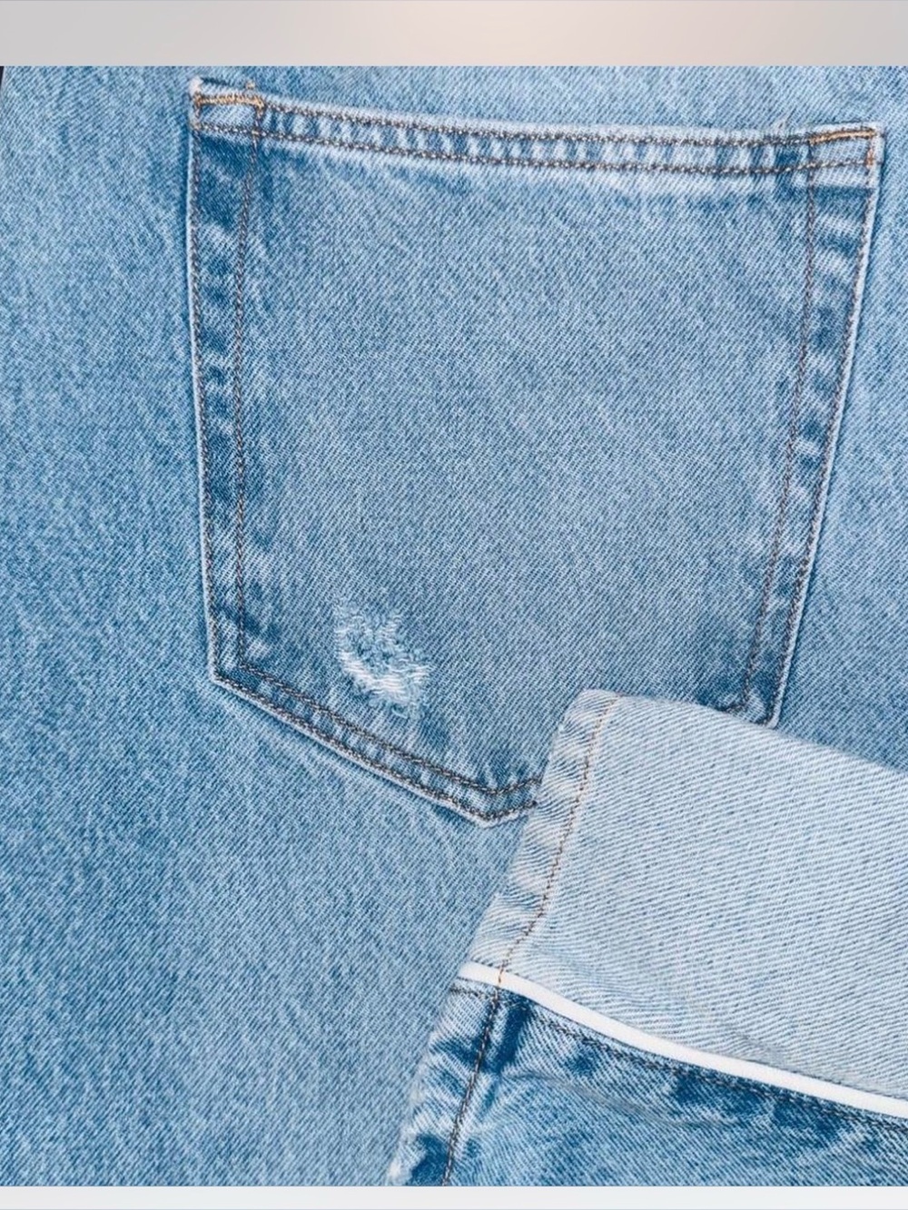 2000s Baggy Wide Leg Jeans 14 Plus Size Streetwear Denim Baddie on the go Curvy - Picture 7 of 8